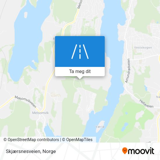 Skjærsnesveien kart