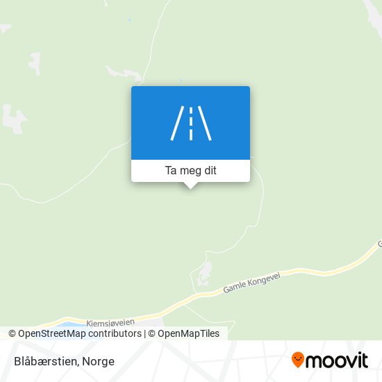 Blåbærstien kart