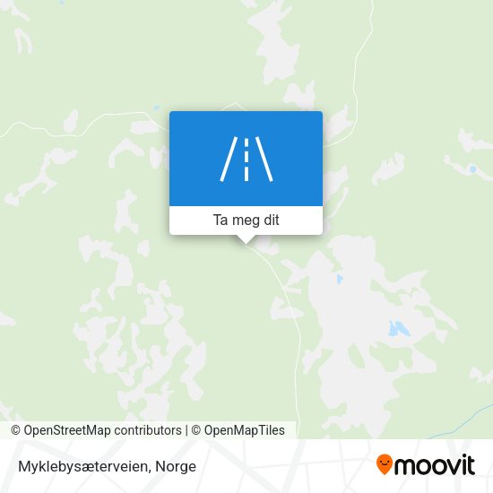 Myklebysæterveien kart