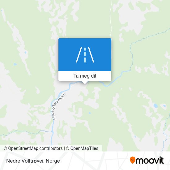 Nedre Volltrøvei kart