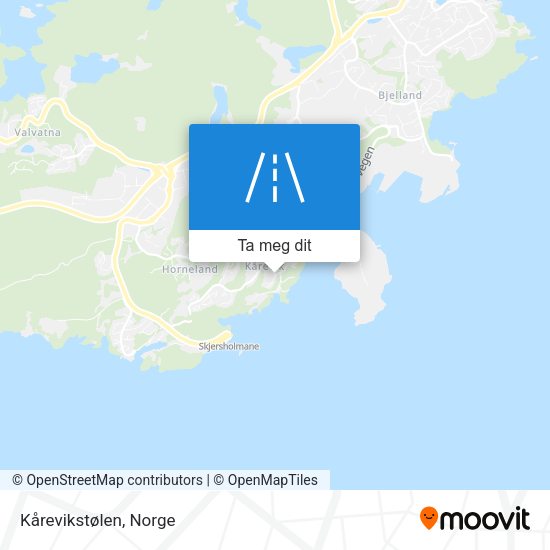 Kårevikstølen kart