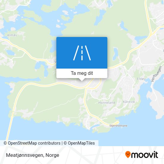 Meatjønnsvegen kart