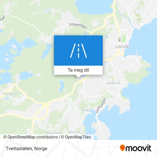 Tveitastølen kart