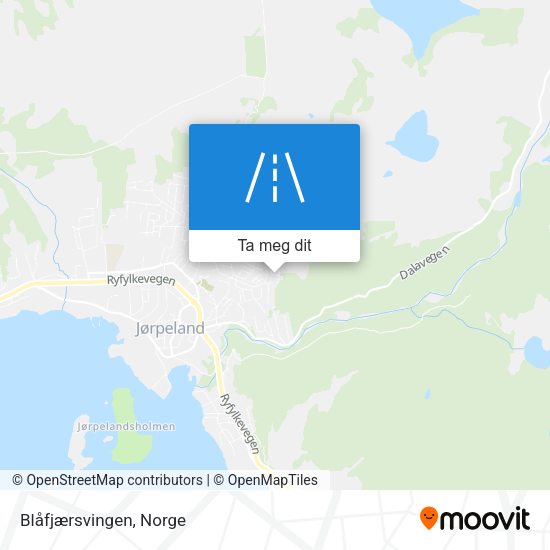 Blåfjærsvingen kart