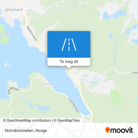 Notviktunnelen kart