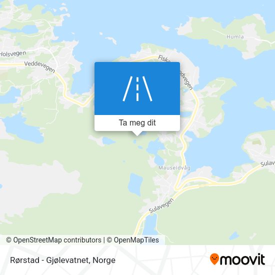 Rørstad - Gjølevatnet kart