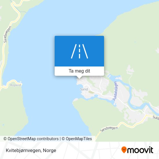Kvitebjørnvegen kart