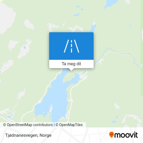 Tjødnanesvegen kart