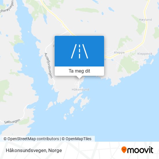 Håkonsundsvegen kart