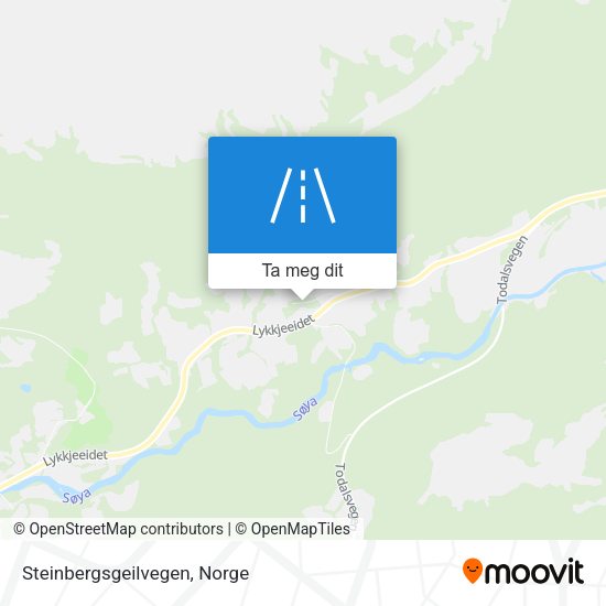 Steinbergsgeilvegen kart