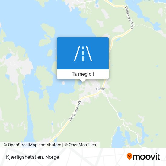Kjærligshetstien kart