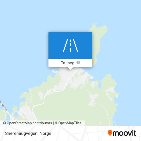 Snørehaugvegen kart