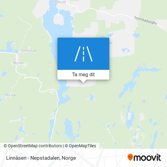Linnåsen - Nepstadalen kart