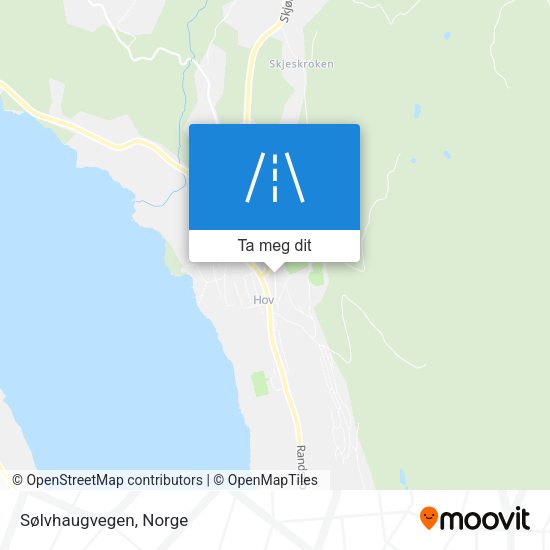 Sølvhaugvegen kart