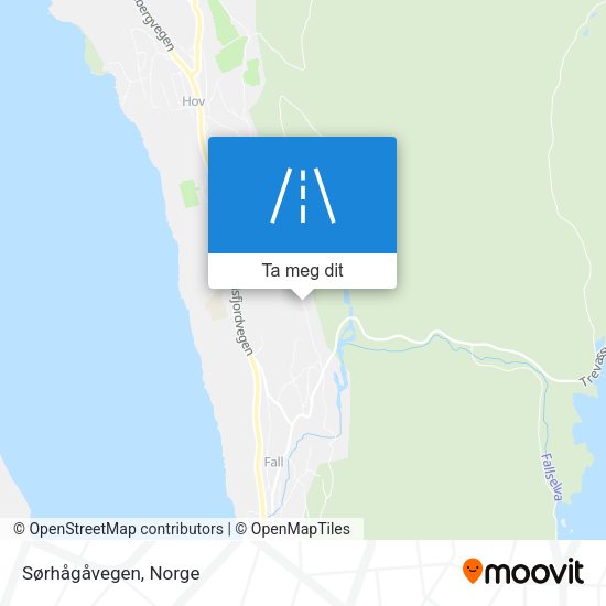 Sørhågåvegen kart