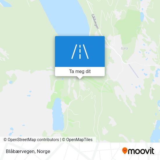 Blåbærvegen kart