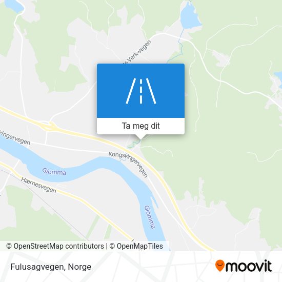 Fulusagvegen kart