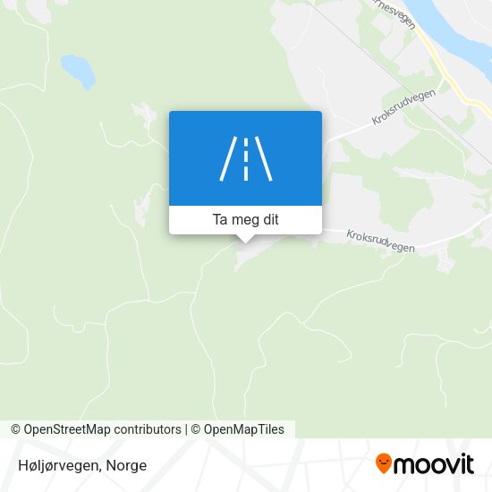 Høljørvegen kart