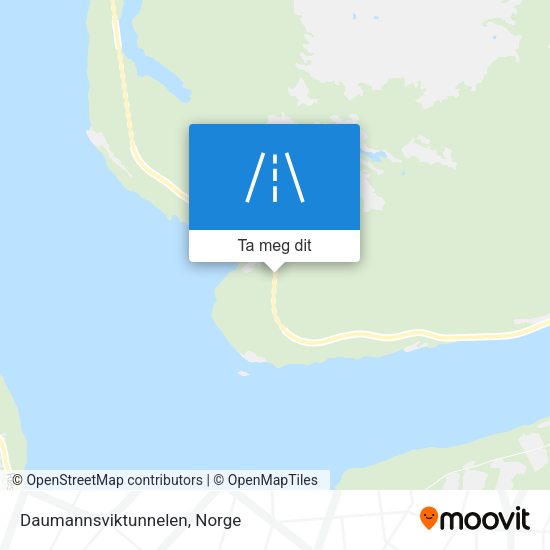 Daumannsviktunnelen kart