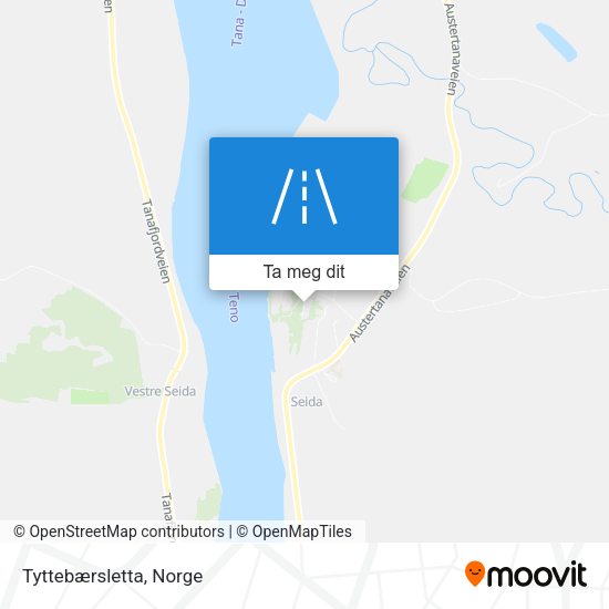Tyttebærsletta kart