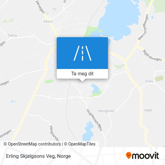 Erling Skjalgsons Veg kart