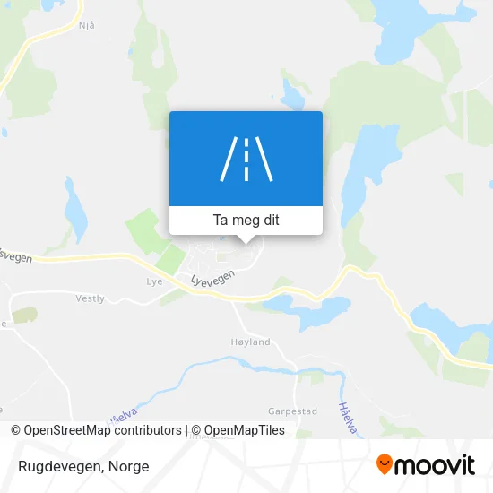 Rugdevegen kart