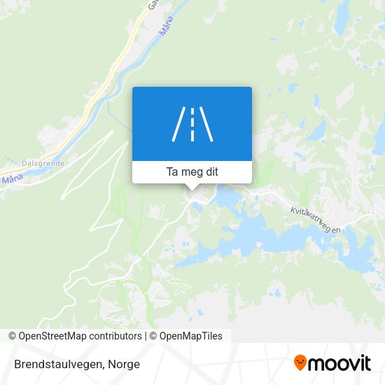 Brendstaulvegen kart