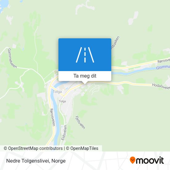 Nedre Tolgenslivei kart
