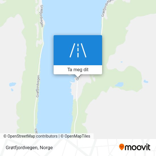 Grøtfjordvegen kart