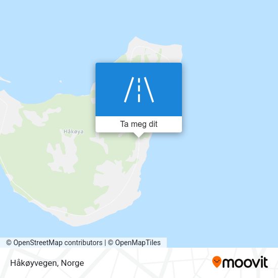 Håkøyvegen kart