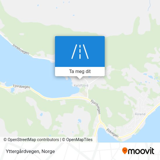 Yttergårdvegen kart