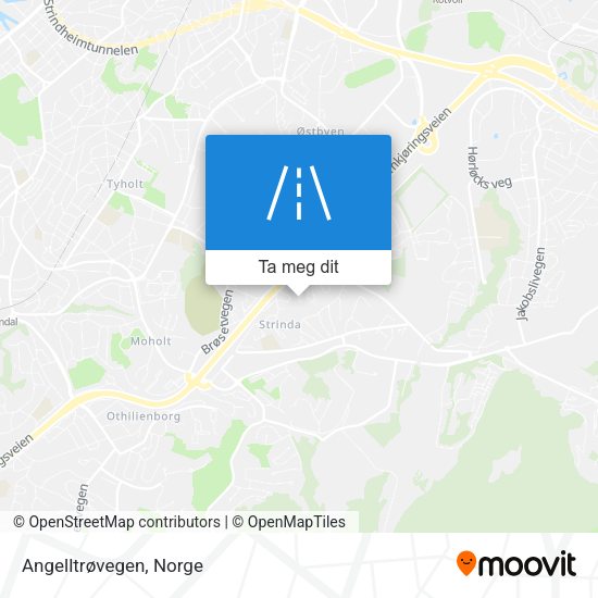 Angelltrøvegen kart
