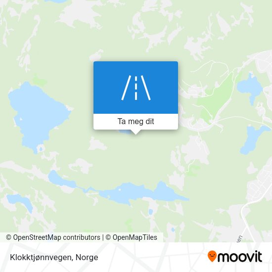 Klokktjønnvegen kart