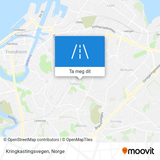 Kringkastingsvegen kart