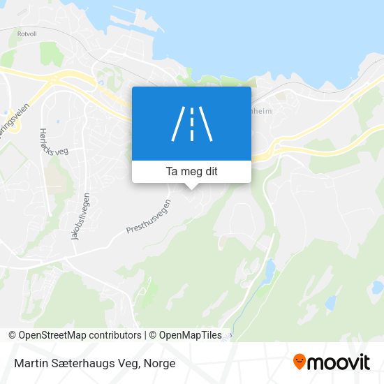 Martin Sæterhaugs Veg kart