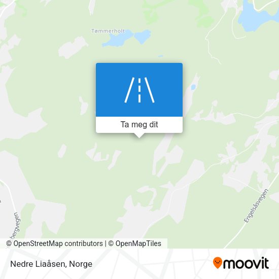 Nedre Liaåsen kart