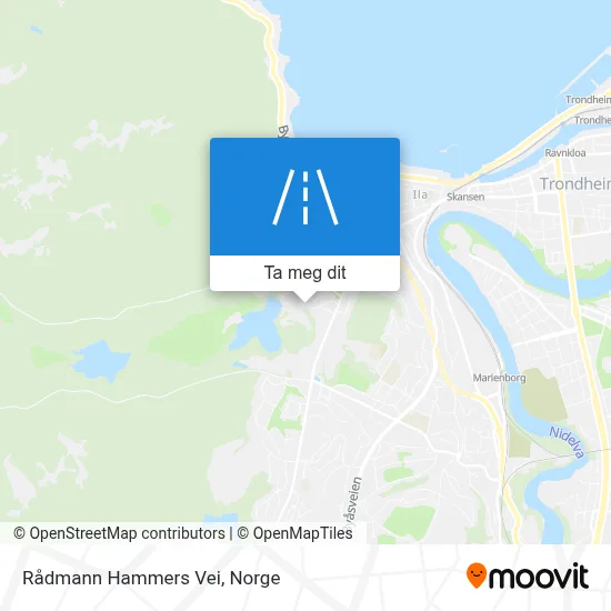 Rådmann Hammers Vei kart