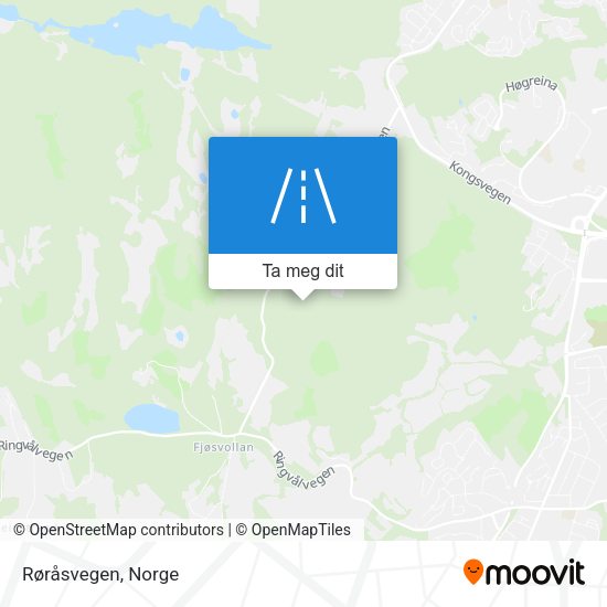 Røråsvegen kart