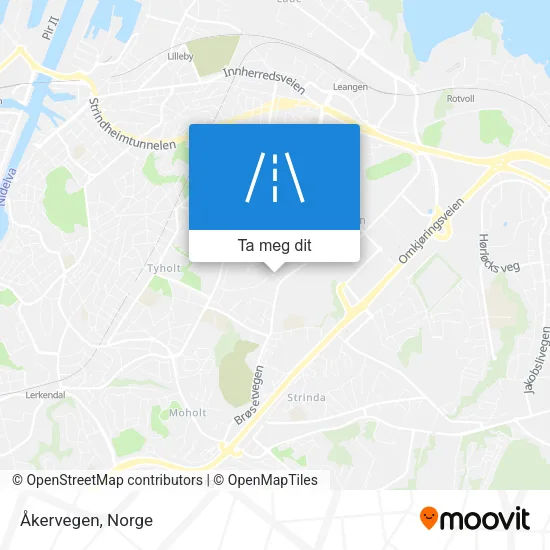 Åkervegen kart