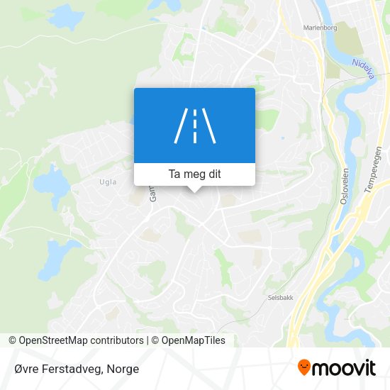 Øvre Ferstadveg kart
