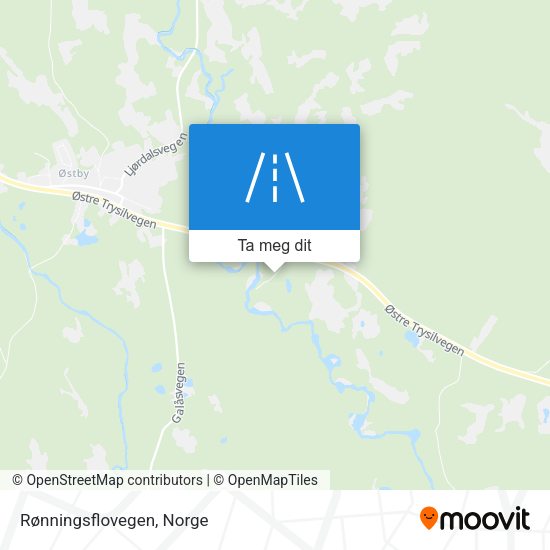 Rønningsflovegen kart