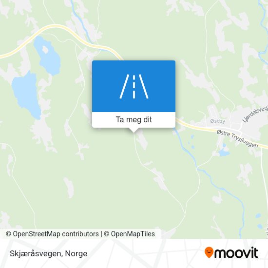 Skjæråsvegen kart
