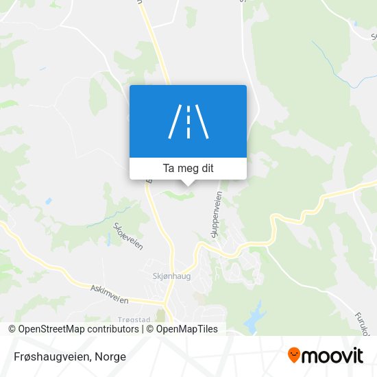 Frøshaugveien kart
