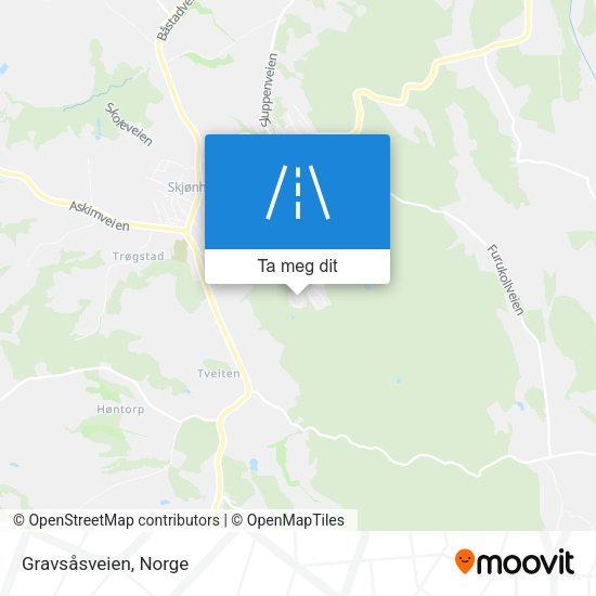 Gravsåsveien kart
