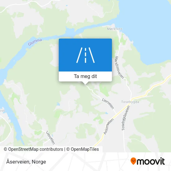Åserveien kart