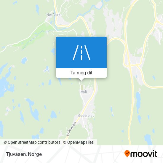 Tjuvåsen kart