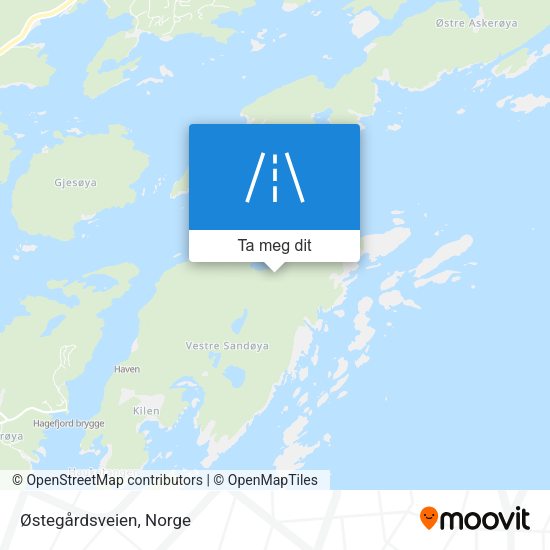 Østegårdsveien kart