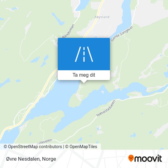Øvre Nesdalen kart