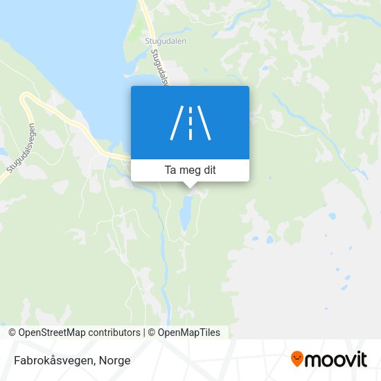 Fabrokåsvegen kart