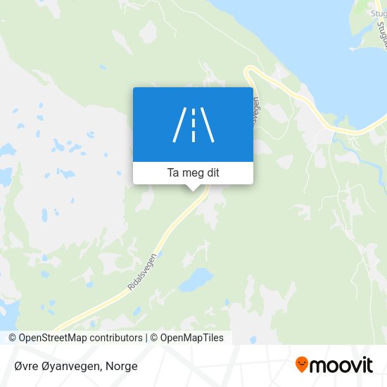 Øvre Øyanvegen kart